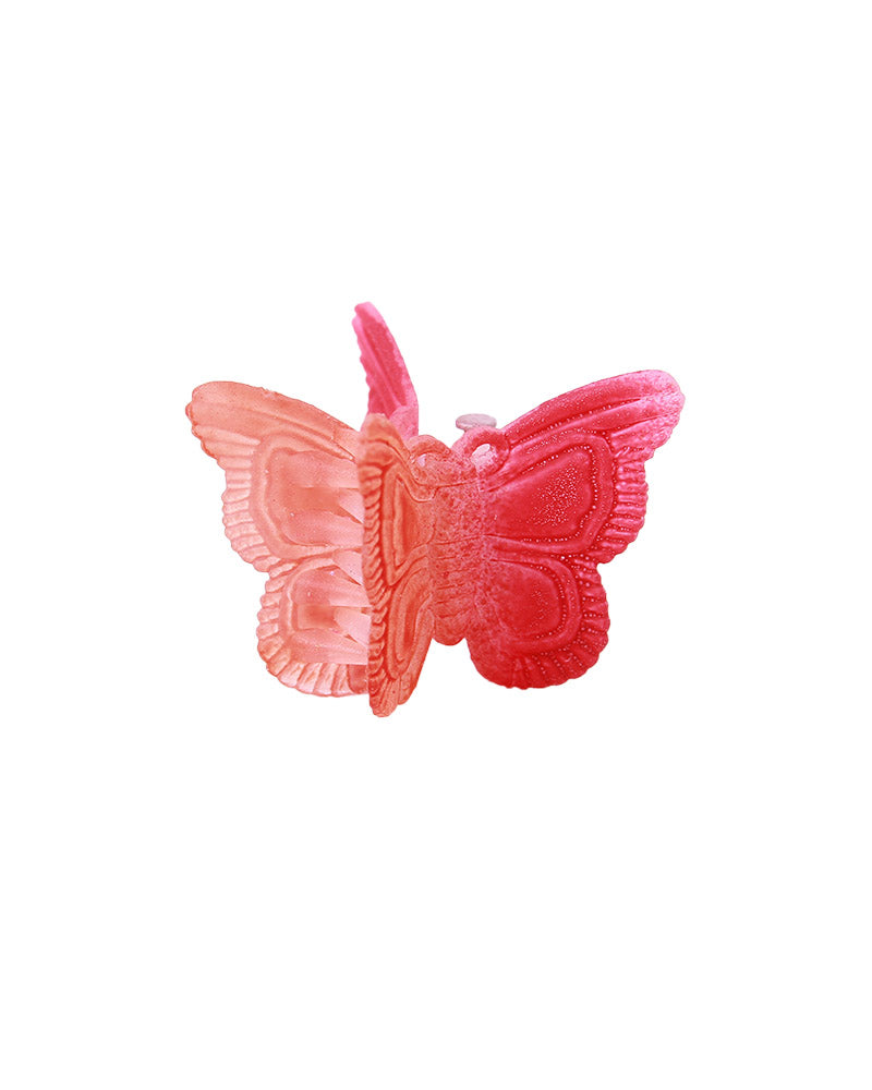 Stroberi Mini Butterfly Rainbow Hair Clip