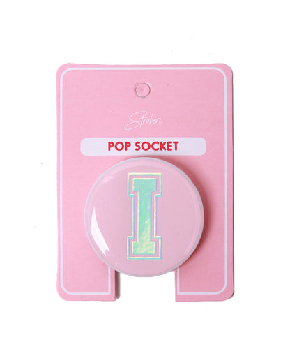 Stroberi Metallic Alphabet Popsocket -1