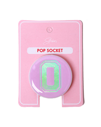Stroberi Metallic Alphabet Popsocket -2