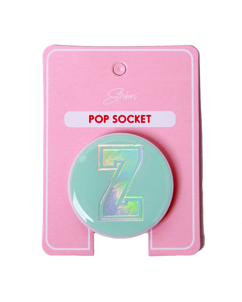 Stroberi Metallic Alphabet Popsocket -2