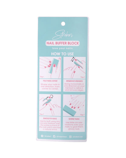 Stroberi Nail Buffer Block