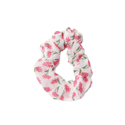 Stroberi Mini Scrunchie Flower Hair Tie
