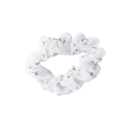 Stroberi Mini Scrunchie Flower Hair Tie