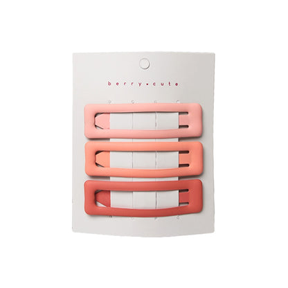 Stroberi Rectangle Doff Set Hair Clip