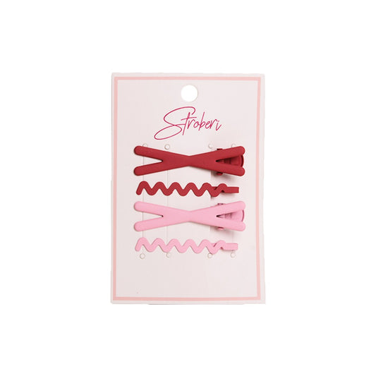 Stroberi Doff Color Set Hair Clip