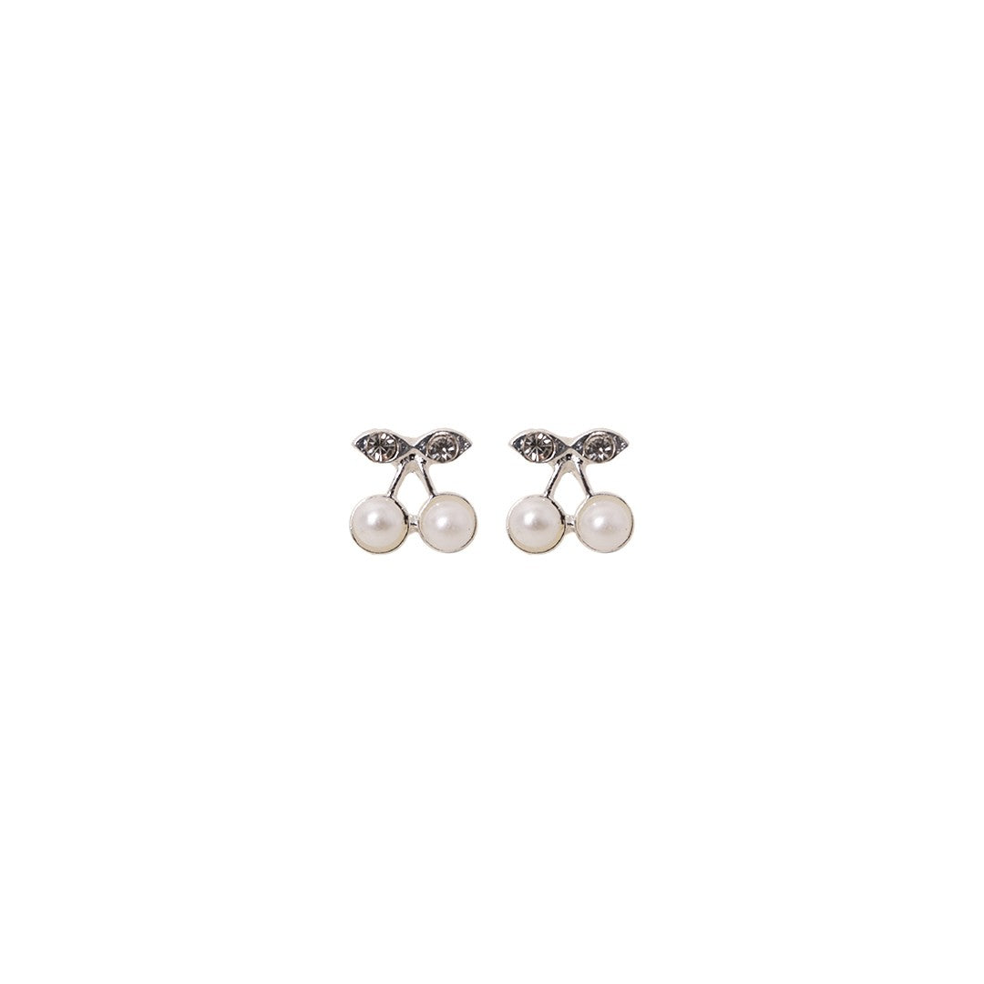 Stroberi Rhinestone Bling Stud Earring