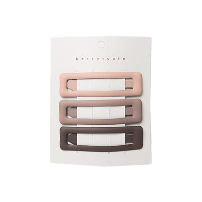 Stroberi Rectangle Doff Set Hair Clip