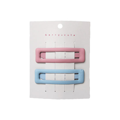 Stroberi Rectangle Doff Set Snap Clip