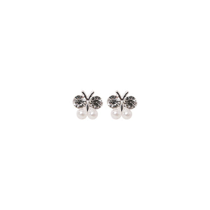 Stroberi Rhinestone Bling Stud Earring