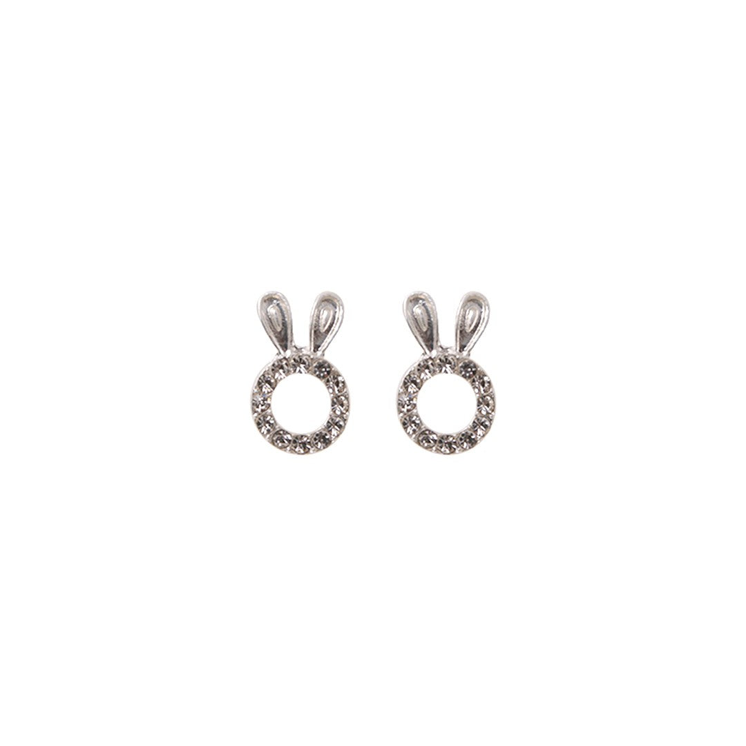 Stroberi Rhinestone Bling Stud Earring