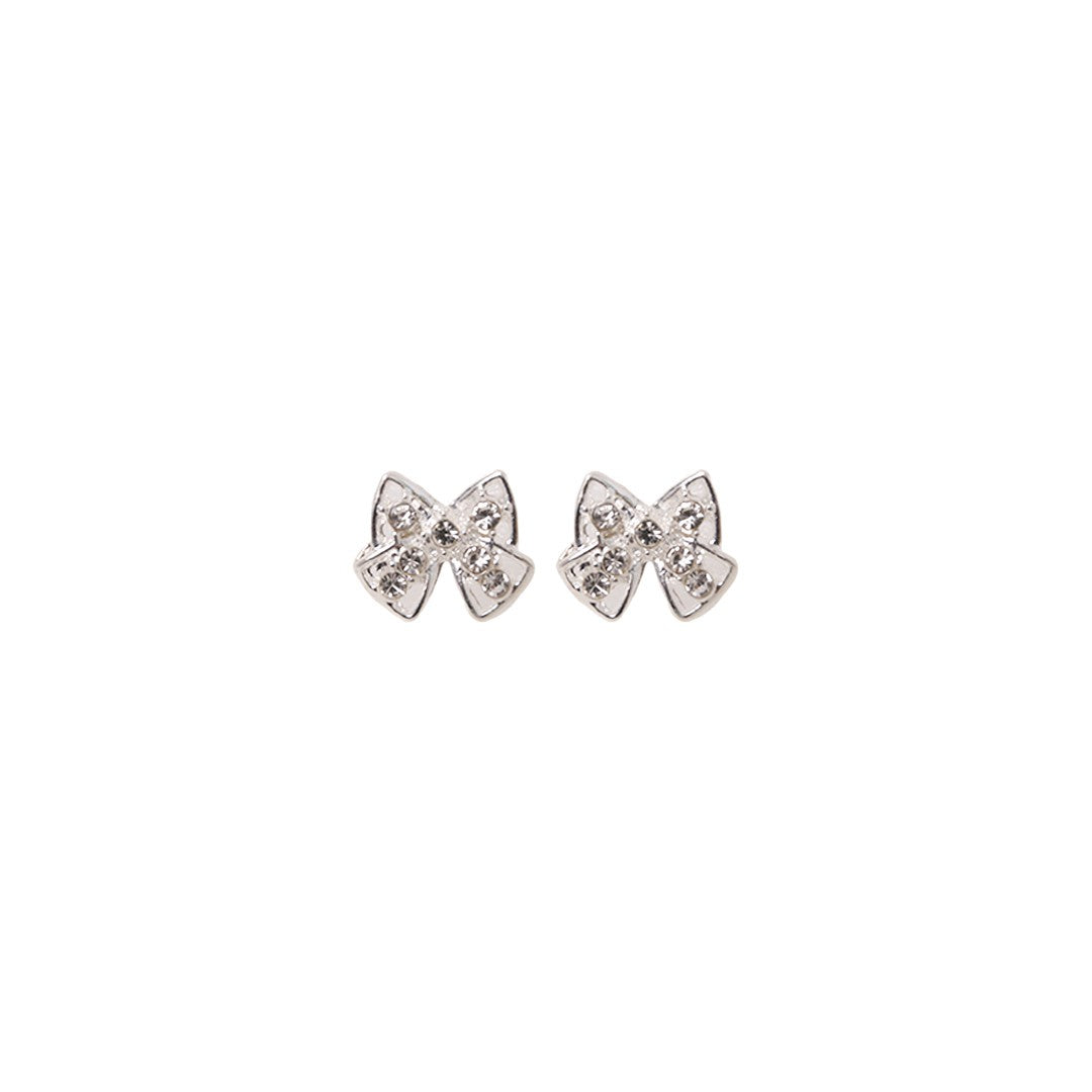 Stroberi Rhinestone Bling Stud Earring