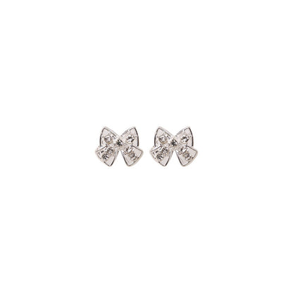 Stroberi Rhinestone Bling Stud Earring