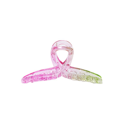 Stroberi Rainbow Transparent Hair Clip