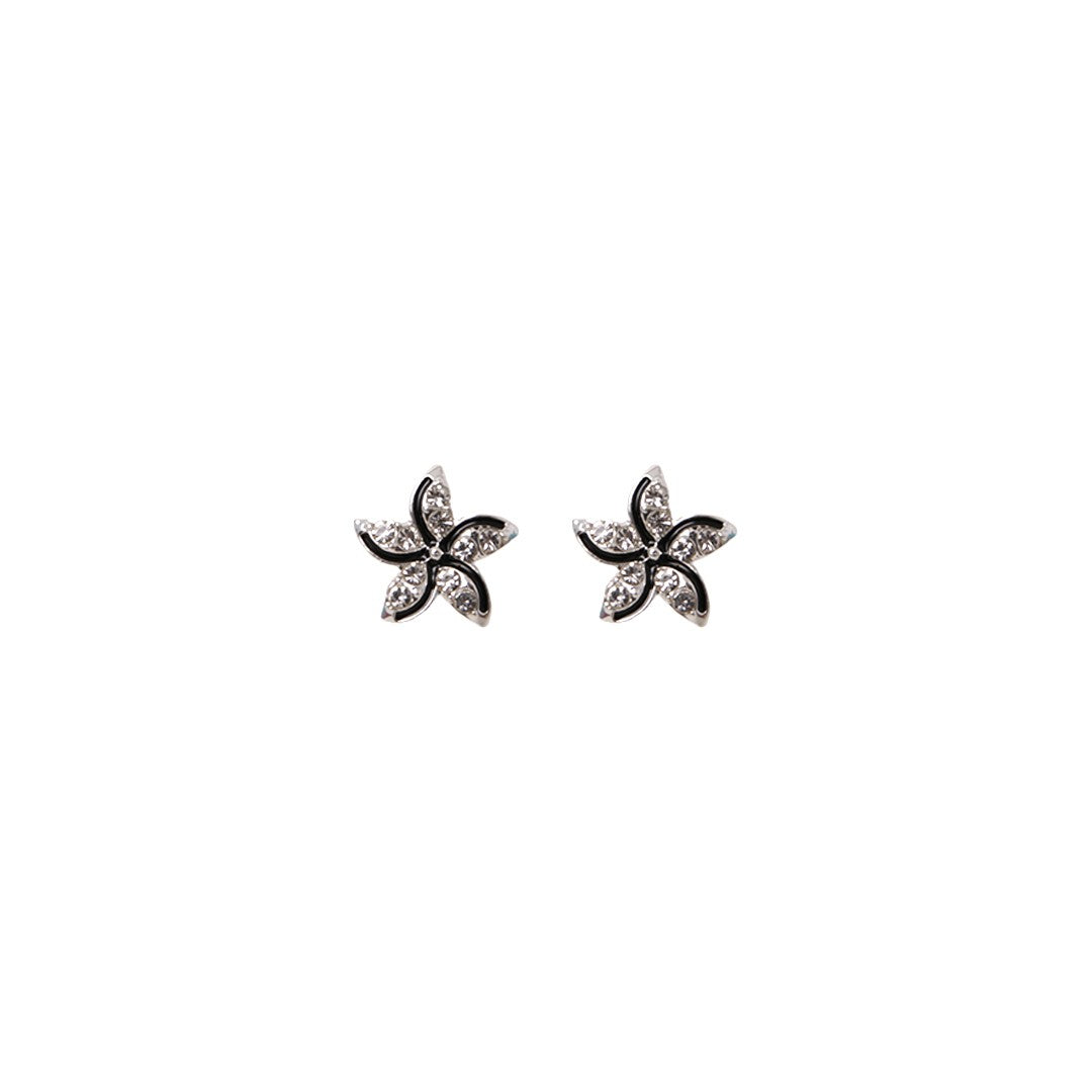 Stroberi Rhinestone Bling Stud Earring