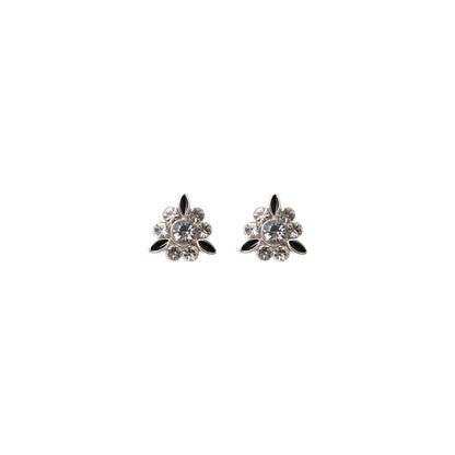 Stroberi Rhinestone Bling Stud Earring