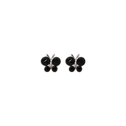 Stroberi Rhinestone Bling Stud Earring