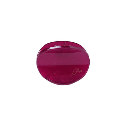 Stroberi Oval Glitter Hair Clip