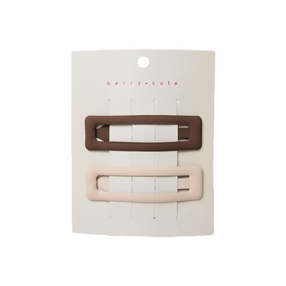 Stroberi Rectangle Doff Set Snap Clip