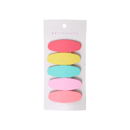 Stroberi Oval Colorful Snap Clip