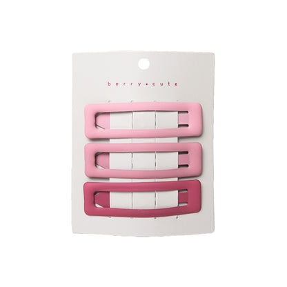 Stroberi Rectangle Doff Set Hair Clip